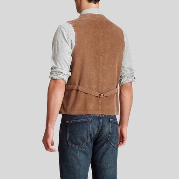 Flynt Winfield Corduroy Six Button Notch Lapel Vest - Picture 2 of 15